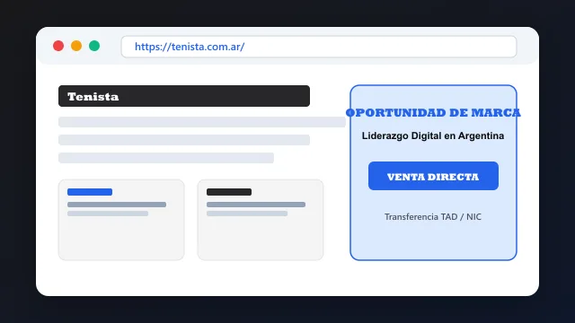 Modelo de aplicación comercial y proyectos digitales para tenista.com.ar